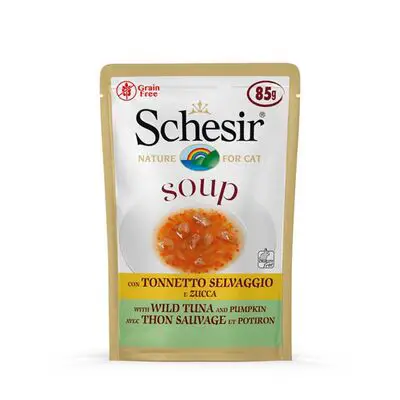 Schesir C674 Soup Yabani Ton Balığı ve Balkabaklı Tahılsız Kedi Çorbası 85 Gr