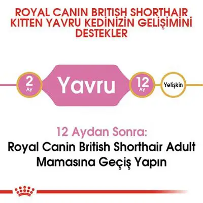 Royal Canin Kitten British Shorthair Yavru Irk Kedi Maması 2 Kg