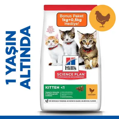 Hills Kitten Tavuk Etli Yavru Kedi Maması 1 Kg 