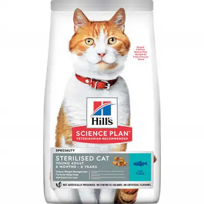 Hills Sterilised Kısırlaştırılmış Ton Balıklı Kedi Maması 10 Kg