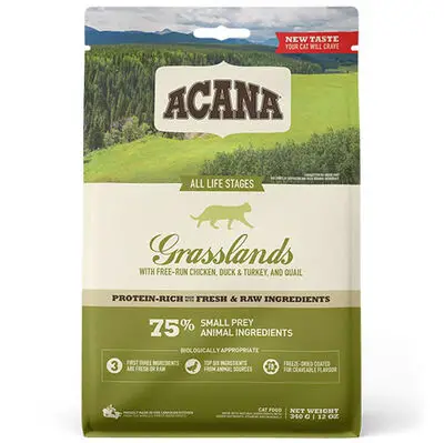 Acana Grasslands Ördek ve Bıldırcın Tahılsız Kedi Maması 1,8 Kg