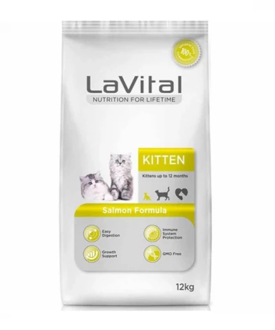 Lavital Somon Balıklı Yavru Kedi Maması 12 kg