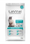 Lavital Sensitive Hassas Sindirim Sistemine Sahip Kediler için Somonlu Yetişkin Kedi Maması 12 Kg