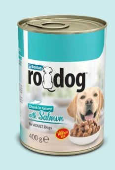 RoDog somonlu köpek konserve 400gr