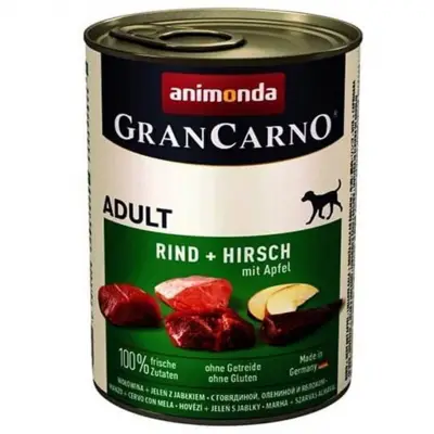 Animonda GranCarno Elmalı Geyikli Yetişkin Köpek Konservesi 400g