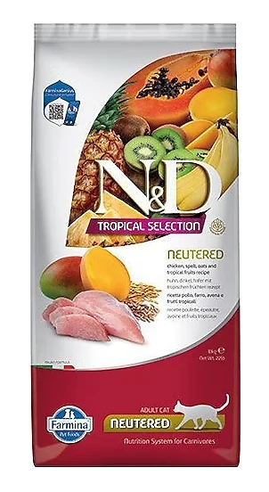 N&D Cat tropical selection checken neutered 10kg