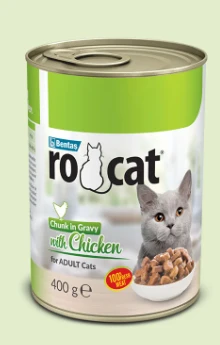 RoCat tavuklu kedi konserve 400gr