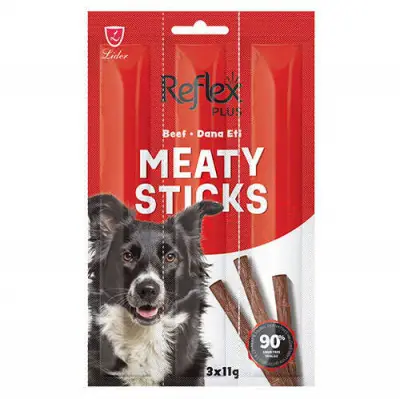 Reflex Dog Stick Dana Etli Köpek Tahılsız Ödül Çubukları 11 Gr x 3 Stick