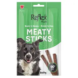 Reflex Dog Stick Ördek ve Kaz Eti Köpek Tahılsız Ödül Çubukları 11 Gr x 3 Stick